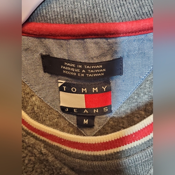 Vintage Tommy Hilfiger sweatshirt Collegiate sweater size Medium oversized 90s - Picture 4 of 6